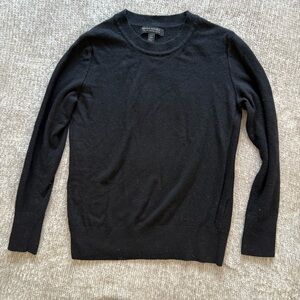Banana Republic Italian Merino Wool Sweater XS Petite Black